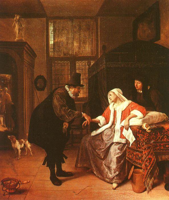 Jan Steen The Lovesick Woman oil painting image